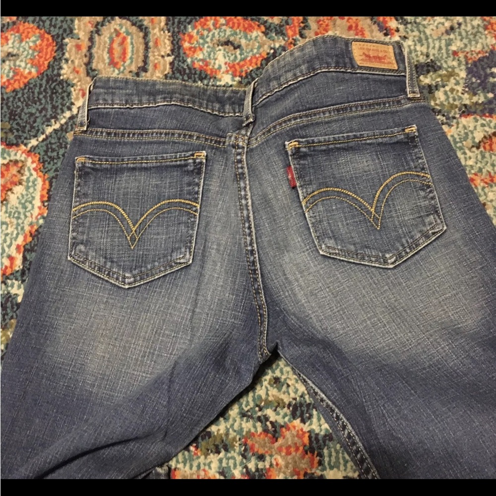 LEVI’S 518 Size 9 Short Jeans Pants Superlow Denim Pre-Owned - Picture 3 of 4